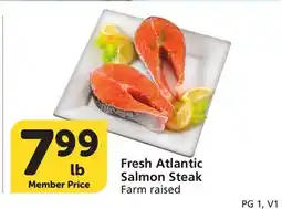 Vons Fresh Atlantic Salmon Steak offer