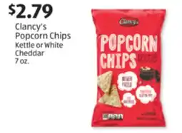 Aldi Clancy's Popcorn Chips Kettle or White Cheddar offer