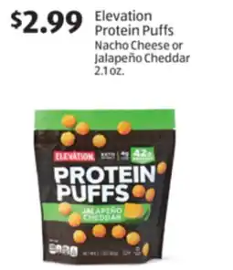 Aldi Elevation Protein Puffs Nacho offer