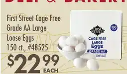 Smart & Final First Street Cage Free Grade AA Large Loose Eggs offer