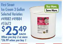 Smart & Final First Street Ice Cream offer