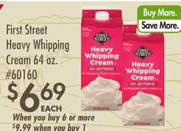 Smart & Final First Street Heavy Whipping Cream offer
