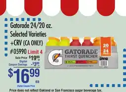 Smart & Final Gatorade offer
