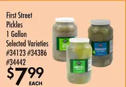 Smart & Final First Street Pickles offer
