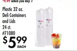 Smart & Final Plastic, Deli Containers and Lids offer