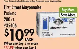 Smart & Final First Street Mayonnaise Packets offer