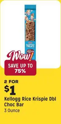 Grocery Outlet Rice Krispie Dbl Choc Bar offer