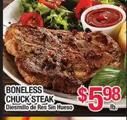 Torres Supermercado BONELESS CHUCK STEAK offer