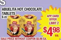 Torres Supermercado ABUELITA HOT CHOCOLATE TABLETS offer