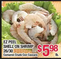 Torres Supermercado EZ PEEL SHELL ON SHRIMP 26/30 offer