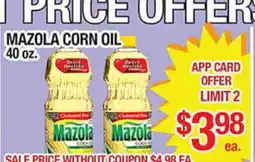 Torres Supermercado MAZOLA CORN OIL offer