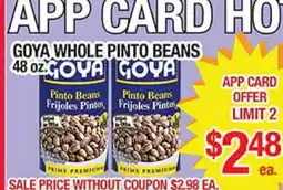 Torres Supermercado GOYA WHOLE PINTO BEANS offer