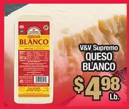 Torres Supermercado V&V Supremo QUESO BLANCO offer