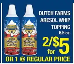 Torres Supermercado DUTCH FARMS ARESOL WHIP TOPPING offer