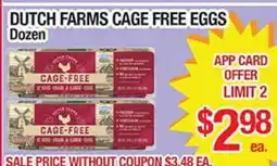Torres Supermercado DUTCH FARMS CAGE FREE EGGS offer