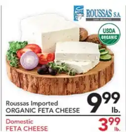 Pete's Fresh Market Roussas Imported ORGANIC FETA CHEESE offer