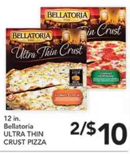 Pete's Fresh Market 12 in. Bellatoria ULTRA THIN CRUST PIZZA offer