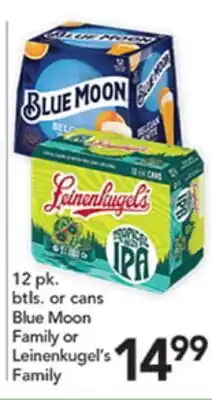 Pete's Fresh Market Blue Moon Family or Leinenkugel's Family offer