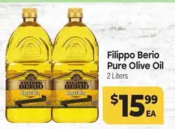 Tony’s Fresh Market Filippo Berio Pure Olive Oil offer