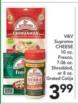 Pete's Fresh Market V&V Supremo CHEESE offer