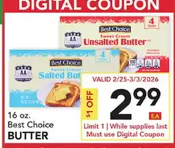 Pete's Fresh Market Best Choice BUTTER offer
