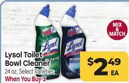 Tony’s Fresh Market Lysol Toilet Bowl Cleaner offer