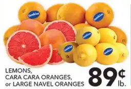 Pete's Fresh Market LEMONS, CARA CARA ORANGES, or LARGE NAVEL ORANGES offer