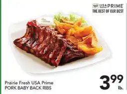 Pete's Fresh Market Prairie Fresh USA Prime PORK BABY BACK RIBS offer