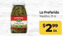 Tony’s Fresh Market La Preferida Nopalitos offer