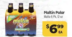 Tony’s Fresh Market Maltín Polar Malta offer