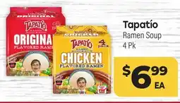Tony’s Fresh Market Tapatío Ramen Soup offer