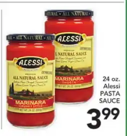 Pete's Fresh Market 24 oz. Alessi PASTA SAUCE offer