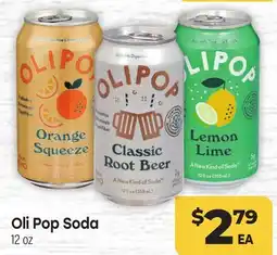 Tony’s Fresh Market Oli Pop Soda offer