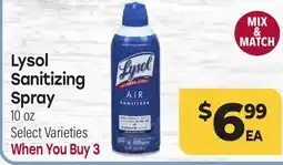 Tony’s Fresh Market Lysol Sanitizing Spray offer