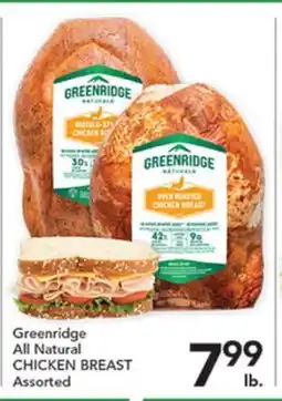 Pete's Fresh Market Greenridge All Natural CHICKEN BREAST offer