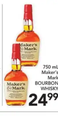 Pete's Fresh Market 750 mL Maker's Mark BOURBON WHISKY offer
