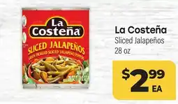 Tony’s Fresh Market La Costeña Sliced Jalapeños offer
