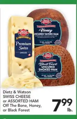 Pete's Fresh Market Dietz & Watson SWISS CHEESE or ASSORTED HAM offer
