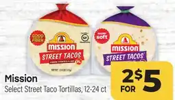 Tony’s Fresh Market Mission Select Street Taco Tortillas offer
