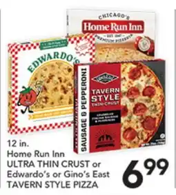 Pete's Fresh Market Home Run Inn ULTRA THIN CRUST or Edwardo's or Gino's East TAVERN STYLE PIZZA offer