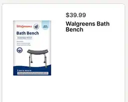 Walgreens Walgreens Bath Bench offer