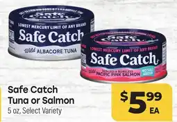 Tony’s Fresh Market Safe Catch Tuna or Salmon offer