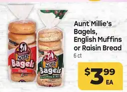 Tony’s Fresh Market Aunt Millie's Bagels, Bagels, English Muffins Muffins or Raisin offer