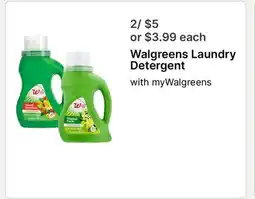 Walgreens Walgreens Laundry Detergent offer