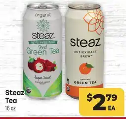 Tony’s Fresh Market Steaz Tea offer