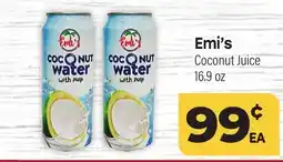 Tony’s Fresh Market Emi's Coconut Juice offer