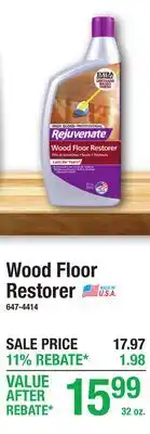 Menards Wood Floor Restorer offer