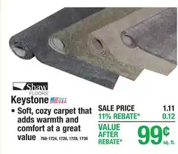 Menards Keystone • Soft, cozy carpet that adds warmth and comfort at a great value offer