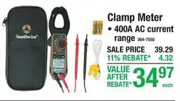 Menards Clamp Meter offer