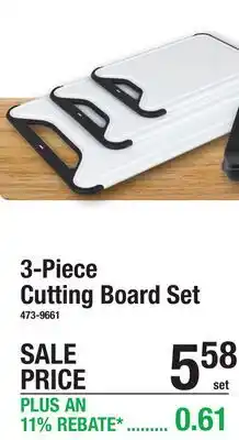 Menards 3-Piece Cutting Board Set offer